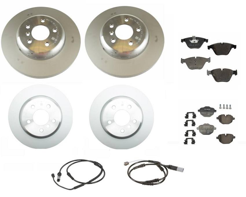 BMW Brake Kit - Pads and Rotors Front &  Rear (348mm/330mm)